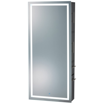 Pibbs 9110 Lumina LED Salon Mirror & Storage Server