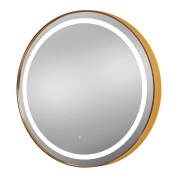 Pibbs 9880 Sola Gold 36" Round LED Salon Mirror