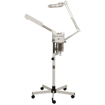 2 in 1 Ozone Facial Steamer & Mag Lamp Combo