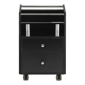 J&A Glass Top Pedicure Cart