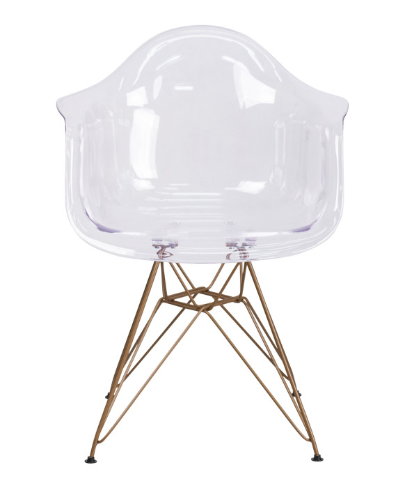 Allure Reception Chair With Gold Frame