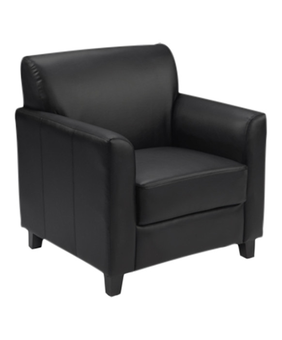 Diplomat Leather Reception Chair