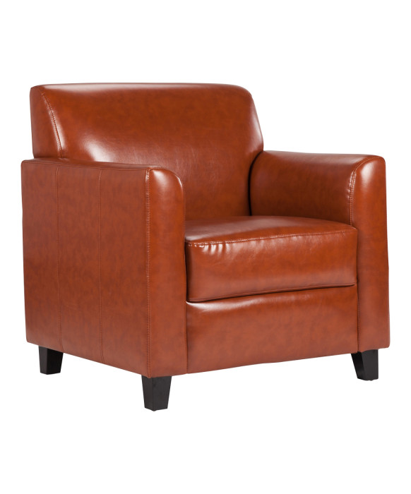 Diplomat Leather Reception Chair