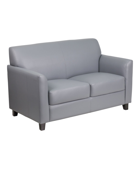 Diplomat Leather Reception Loveseat