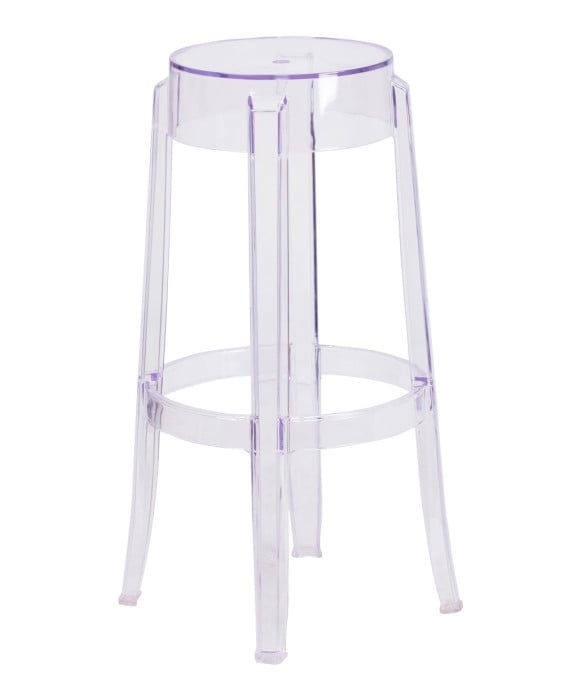 Top Hat Tall Transparent Barstool