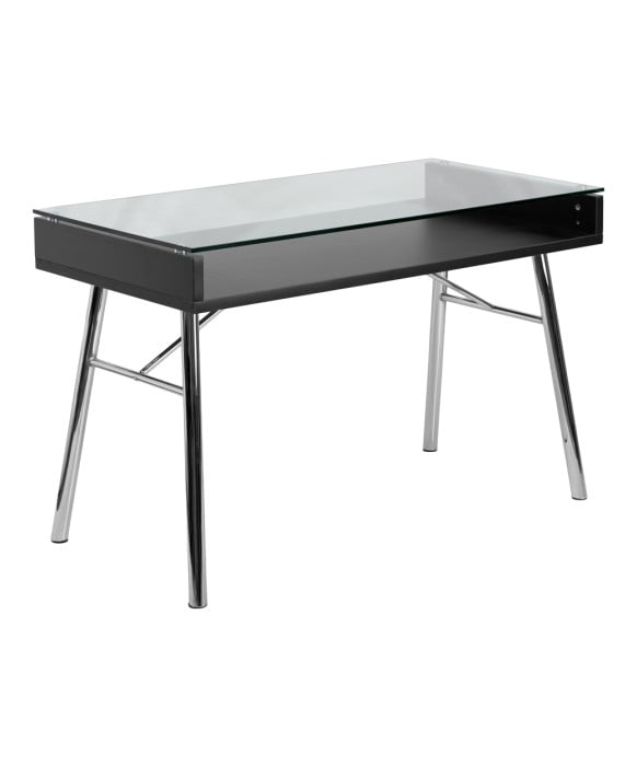 Brettford Manicure Table w/ Tempered Glass Top