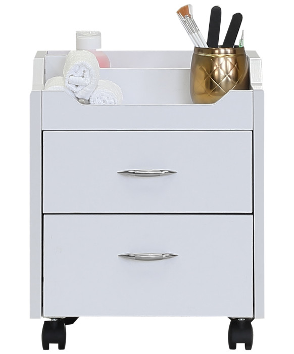 J&A Wood Top Pedicure Cart