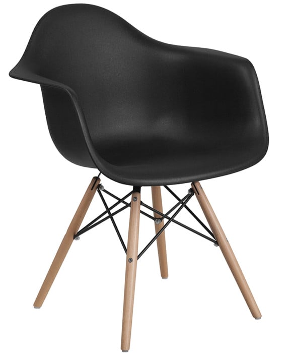 Clarke Reception Chair w/ Wood Base