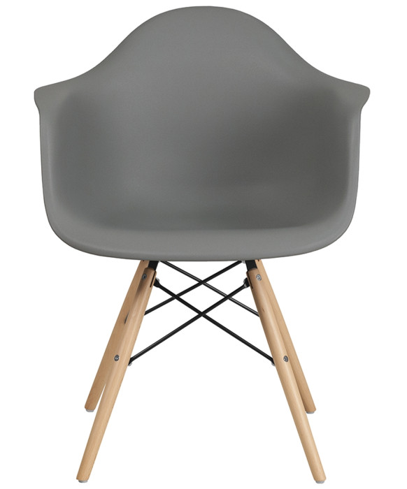 Clarke Reception Chair w/ Wood Base