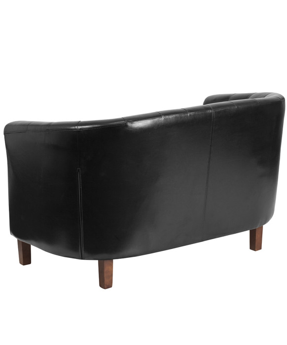 Churchill Reception Tufted Leather Loveseat