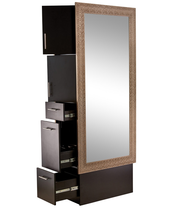 Pibbs Diamond Mirror Double Sided Styling Station