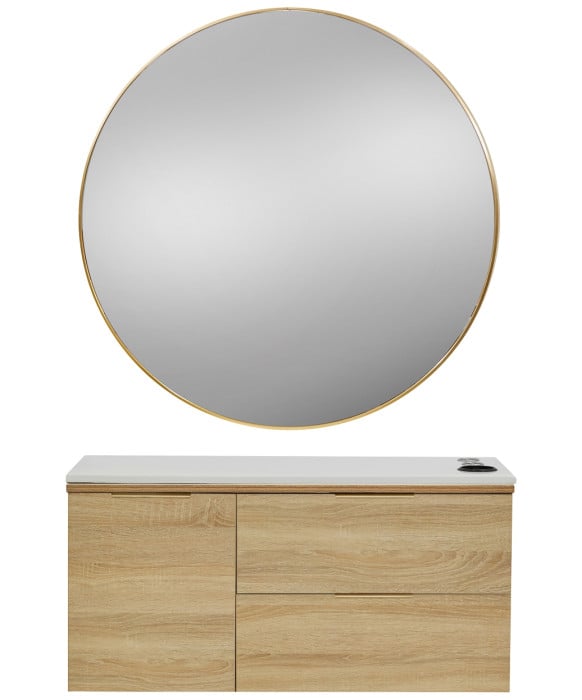 Pibbs 6002 Capri Styling Station & Standard Mirror