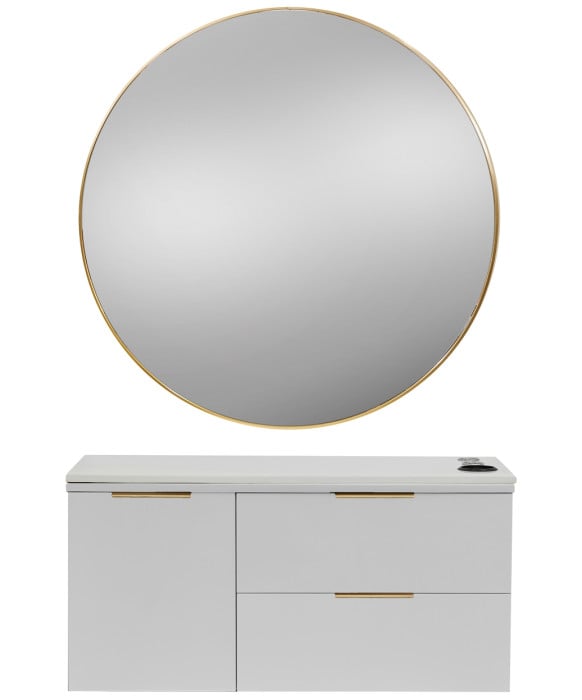 Pibbs 6002 Capri Styling Station & Standard Mirror