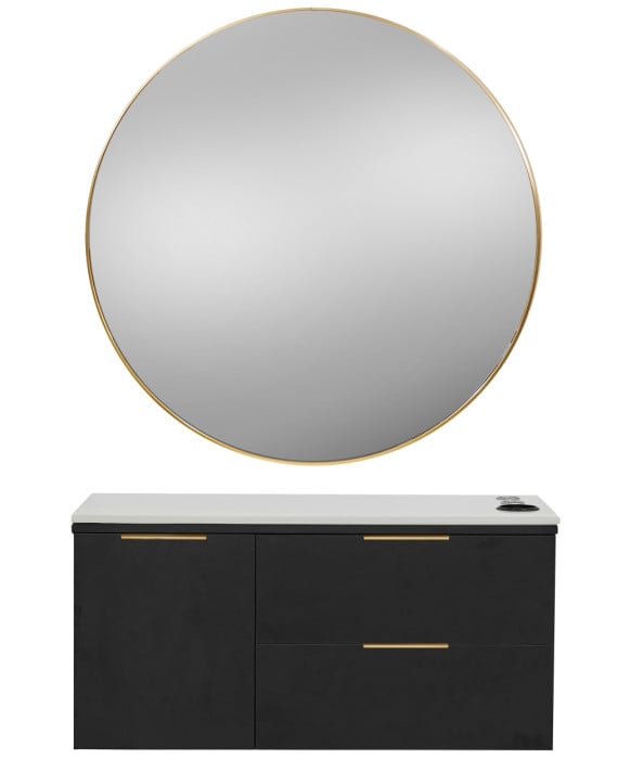 Pibbs 6002 Capri Styling Station & Standard Mirror