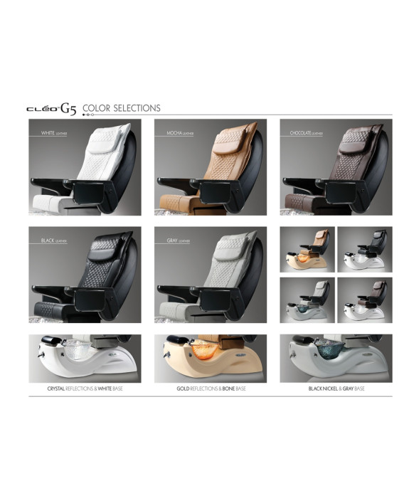 J&A Cleo G5 Pedicure Spa w/ Glass Bowl