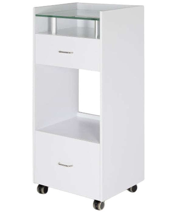 J&A Glass Top Spa Trolley