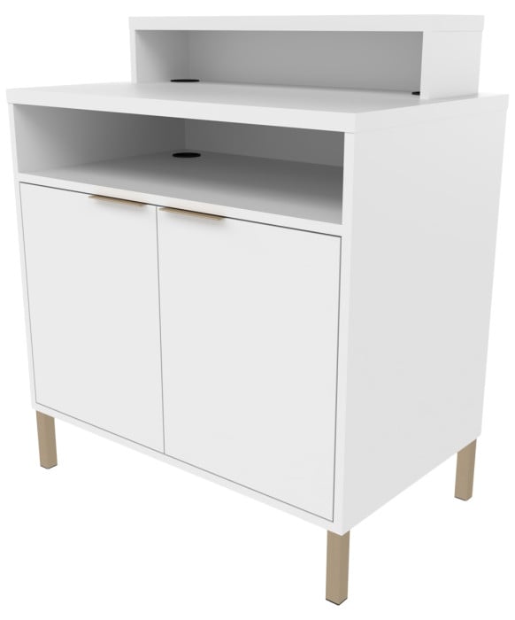 Collins E1164 Aspen Reception Desk w/ Metal Legs