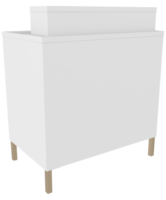 Collins E1164 Aspen Reception Desk w/ Metal Legs