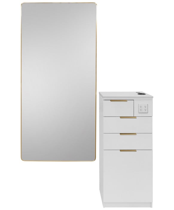 Pibbs 6008 Verona Styling Station & Mirror