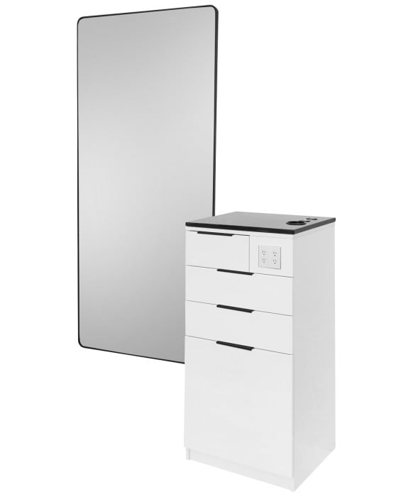 Pibbs 6008 Verona Styling Station & Mirror