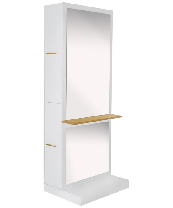 Milan Single Sided Styling Station w/ Shelf