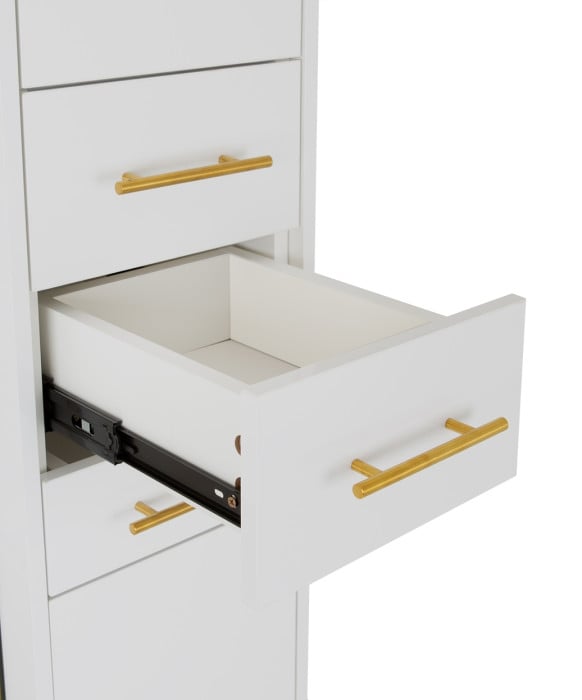 Milan Single Sided Styling Station w/ Shelf