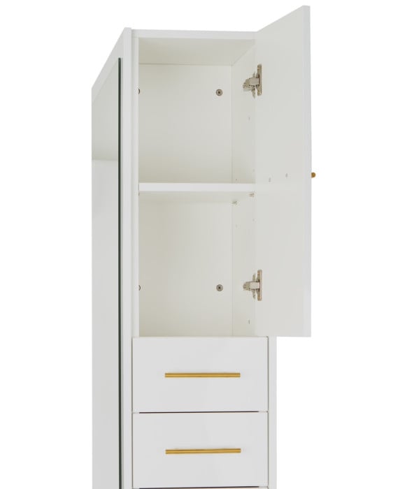 Milan Single Sided Styling Station w/ Shelf