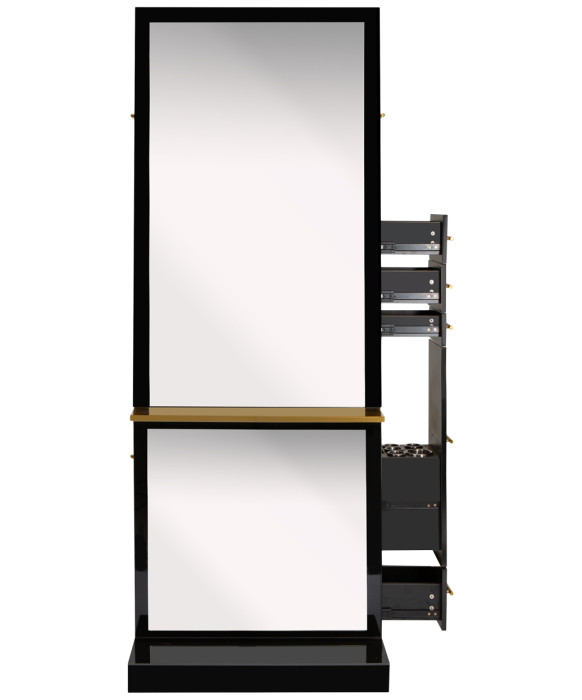 Milan Single Sided Styling Station w/ Shelf