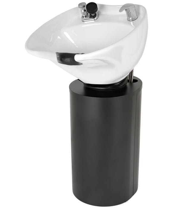 Paris Black Pedestal Shampoo Unit