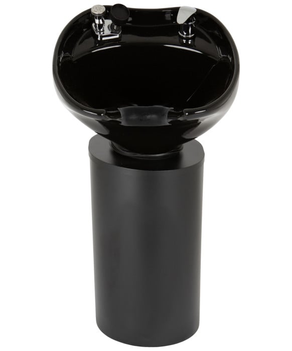 Paris Black Pedestal Shampoo Unit