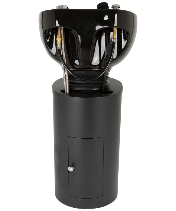 Paris Black Pedestal Shampoo Unit