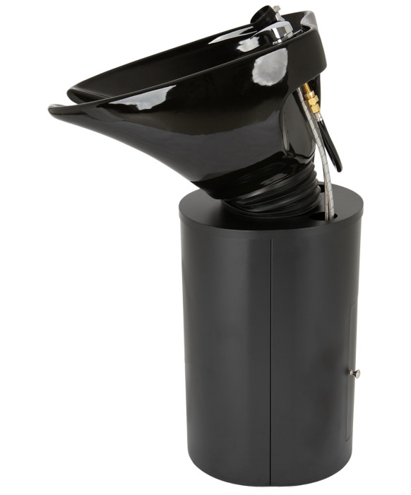 Paris Black Pedestal Shampoo Unit