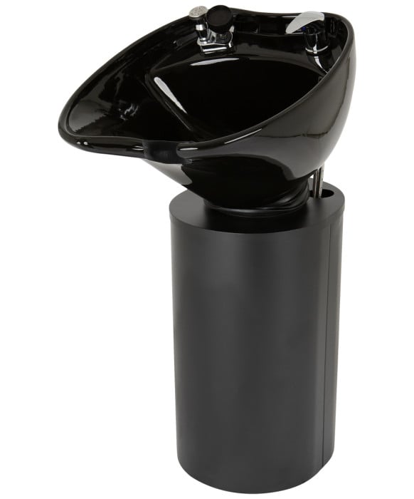 Paris Black Pedestal Shampoo Unit