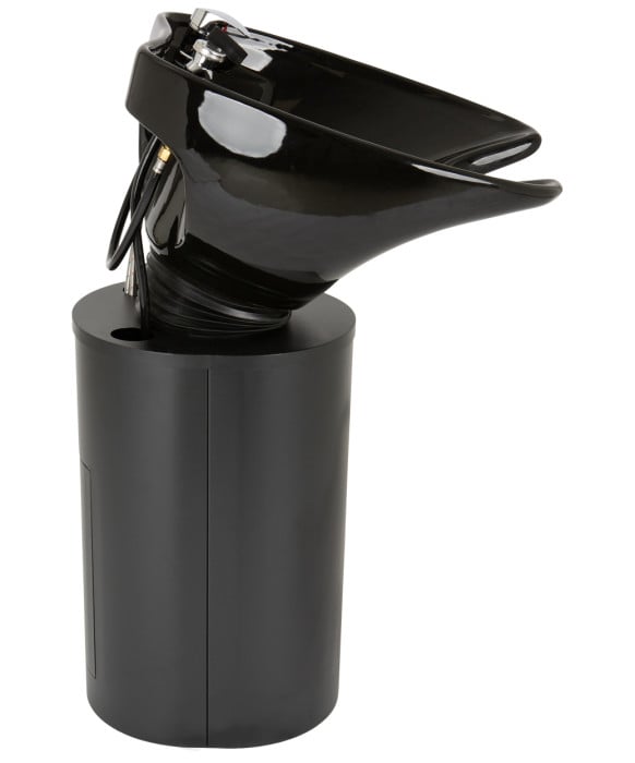 Paris Black Pedestal Shampoo Unit