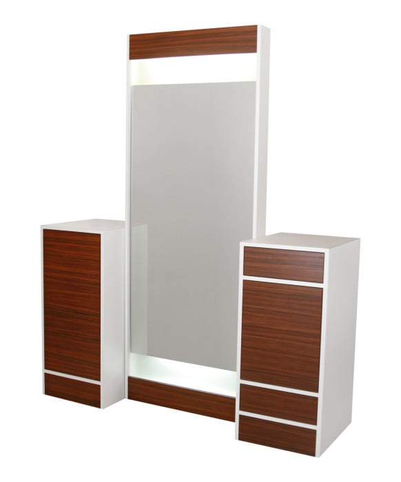 Collins 6623 Edge Back-to-Back Styling Vanity w/ Back-Lit Mirrors