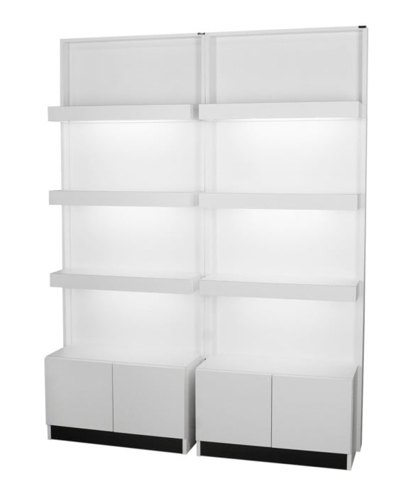 Collins 6649 Zada Retail Display w/ Light & Storage