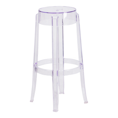 Top Hat Tall Transparent Barstool image