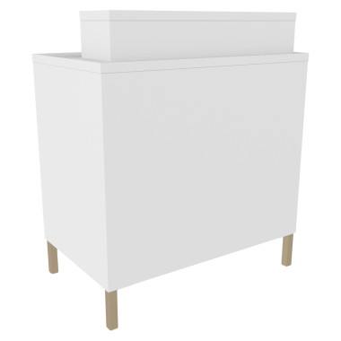 Collins E1164 Aspen Reception Desk w/ Metal Legs image