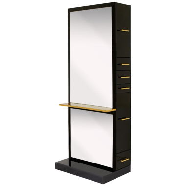 Milan Single Sided Styling Station w/ Shelf image