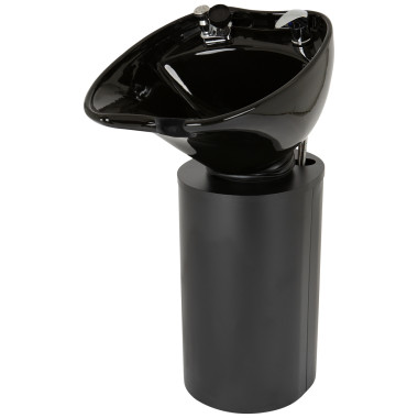 Paris Black Pedestal Shampoo Unit image