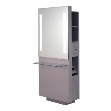 Belvedere OP252-HPL Opal Styling Station w/ Shelf image