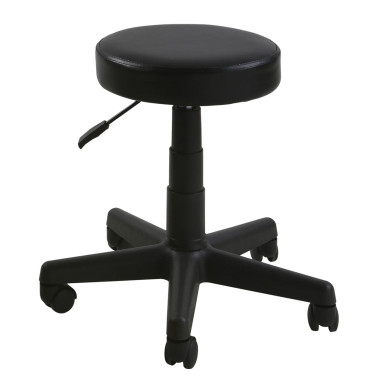 Black Round Stool image