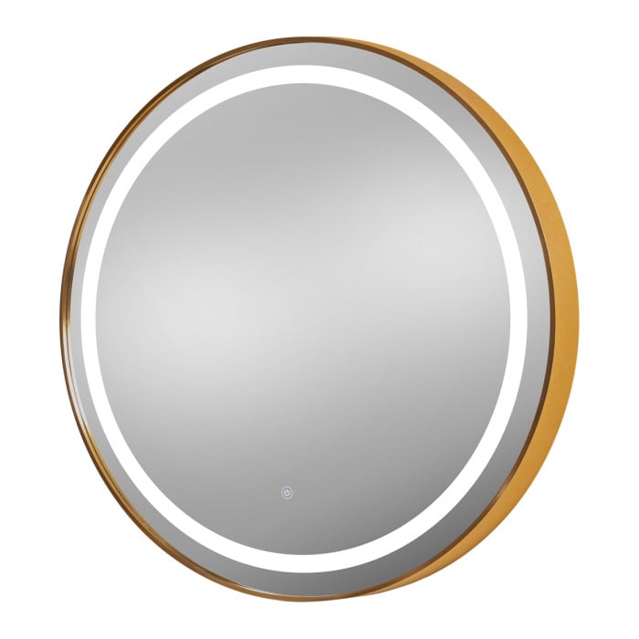 Pibbs 9880 Sola Gold 36" Round LED Salon Mirror