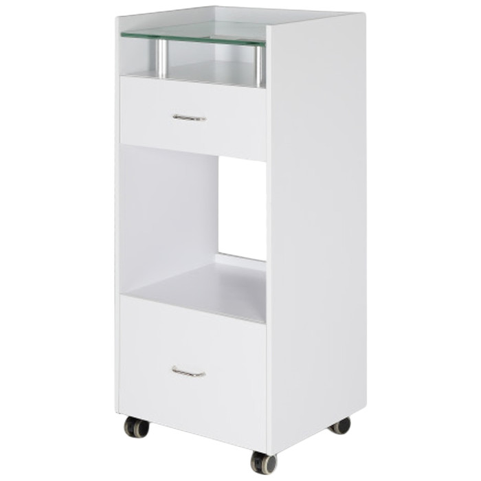 J&A Glass Top Spa Trolley