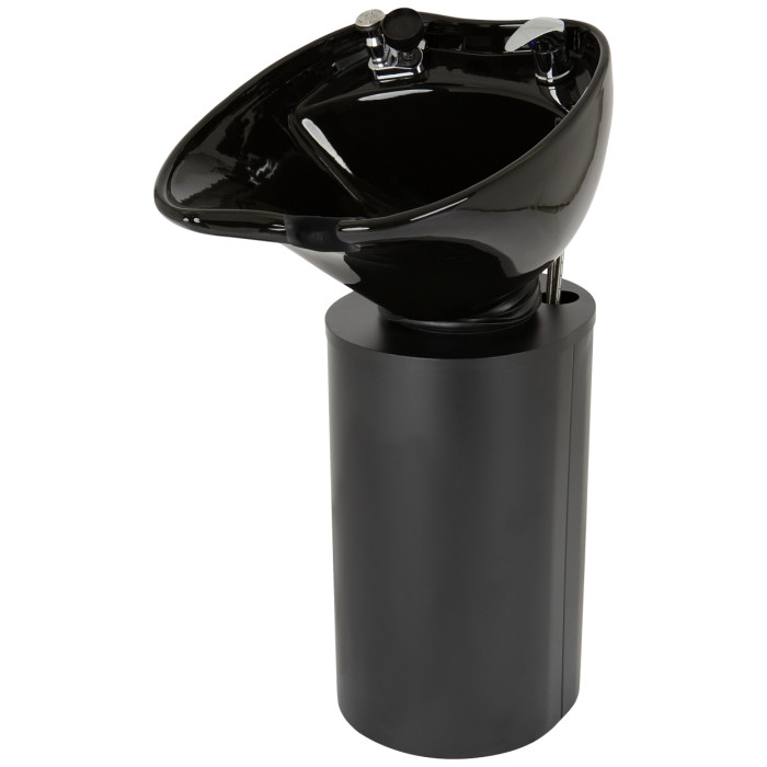 Paris Black Pedestal Shampoo Unit